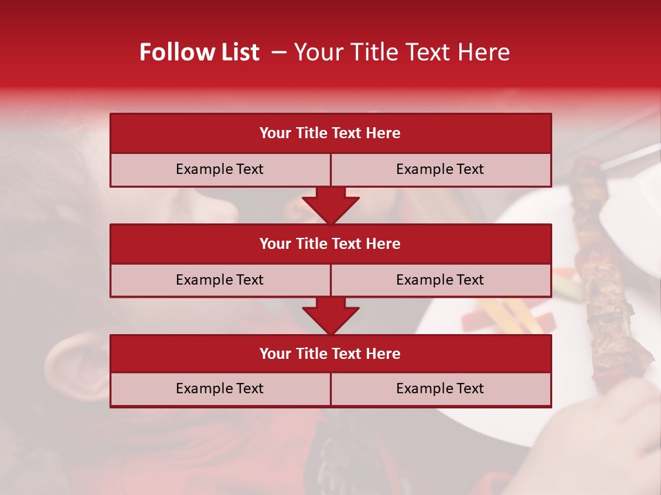 A Young Child Is Eating A Piece Of Food PowerPoint Template