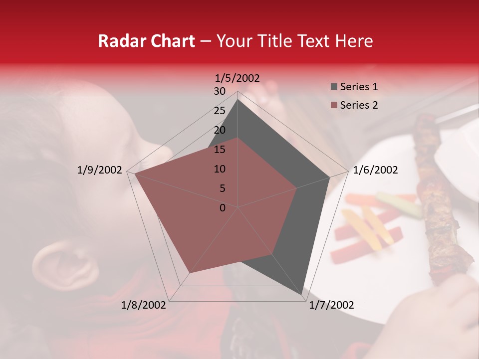 A Young Child Is Eating A Piece Of Food PowerPoint Template