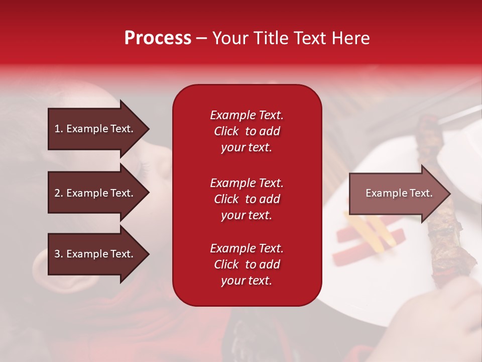A Young Child Is Eating A Piece Of Food PowerPoint Template