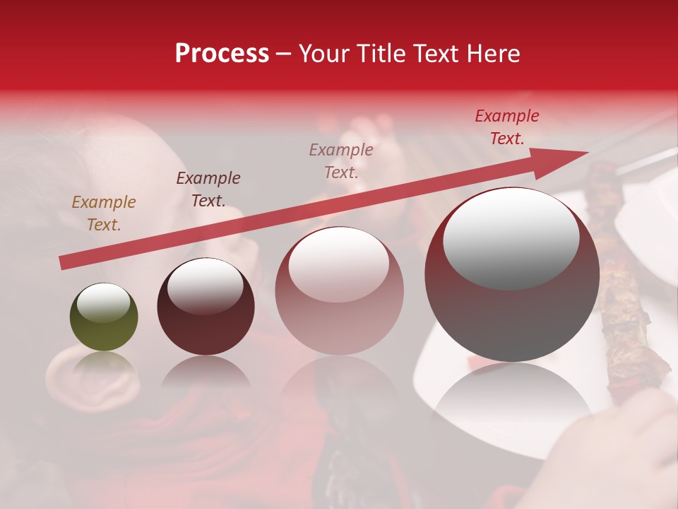 A Young Child Is Eating A Piece Of Food PowerPoint Template