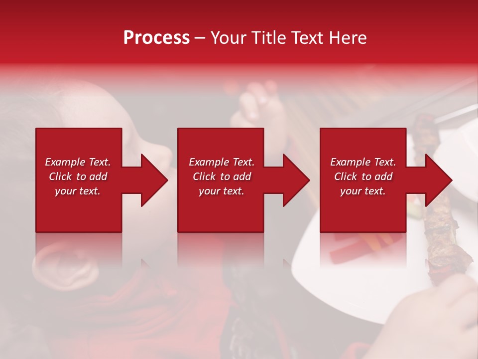 A Young Child Is Eating A Piece Of Food PowerPoint Template