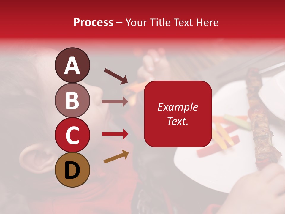 A Young Child Is Eating A Piece Of Food PowerPoint Template