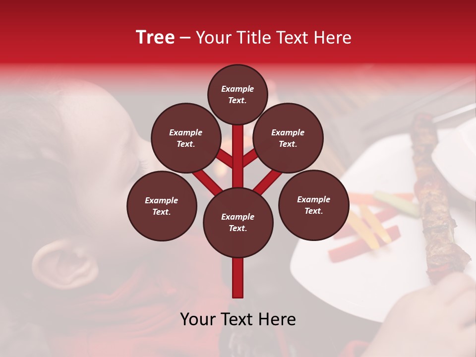 A Young Child Is Eating A Piece Of Food PowerPoint Template