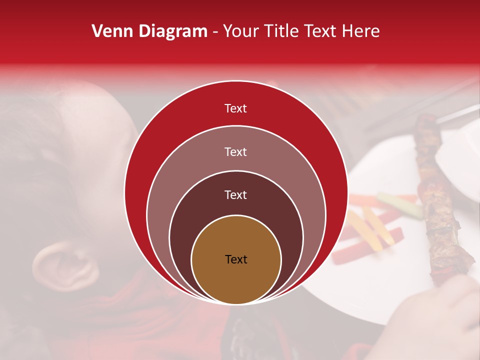 A Young Child Is Eating A Piece Of Food PowerPoint Template