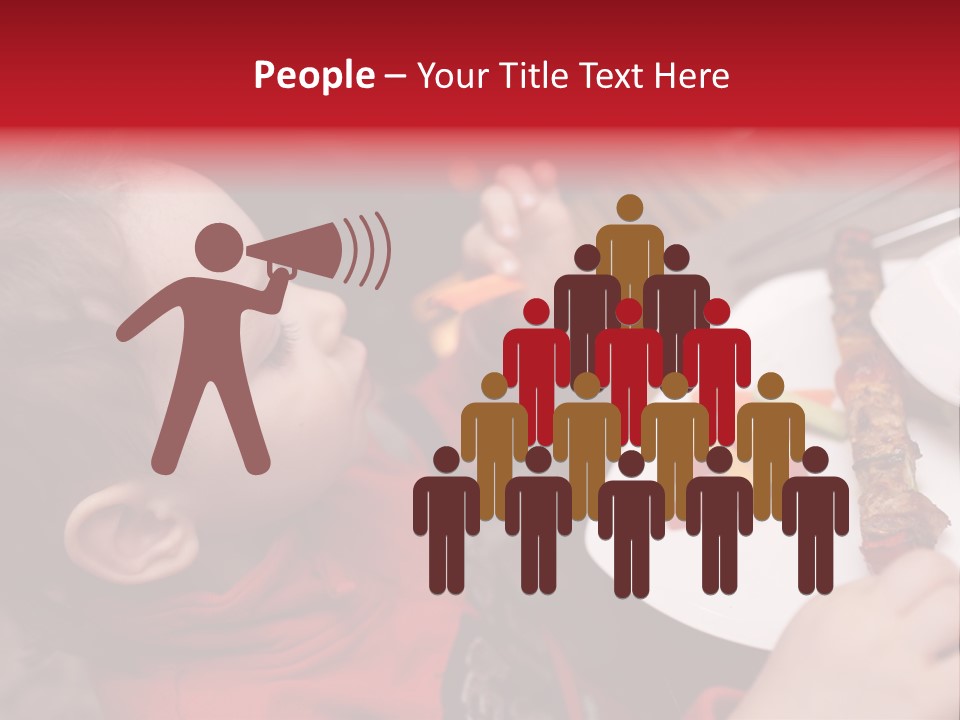 A Young Child Is Eating A Piece Of Food PowerPoint Template