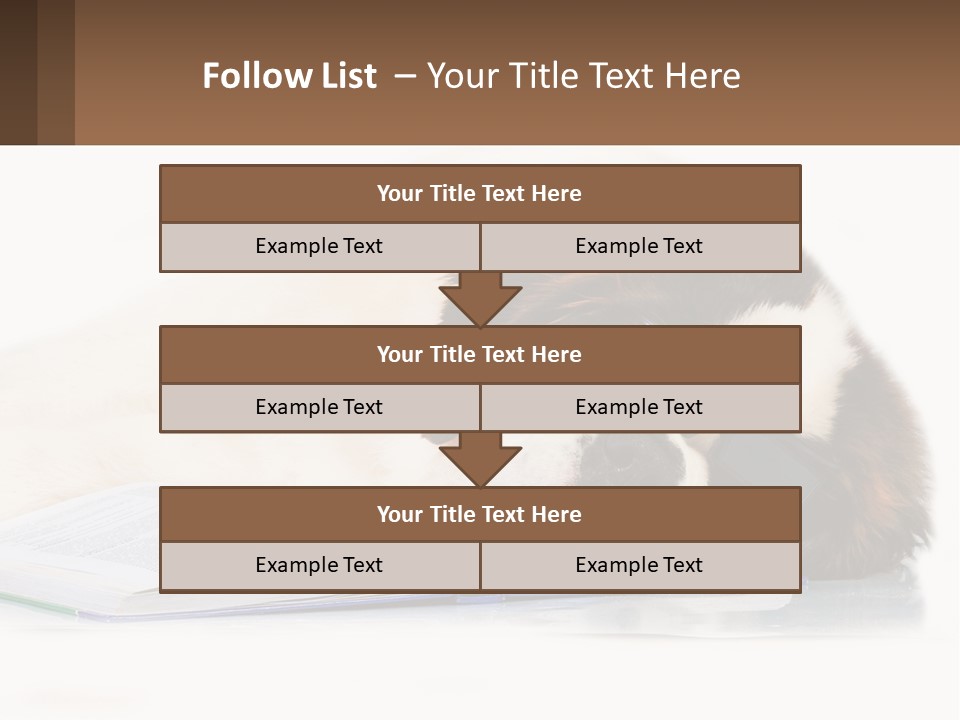 A Dog Laying Down With A Book And A Cell Phone PowerPoint Template