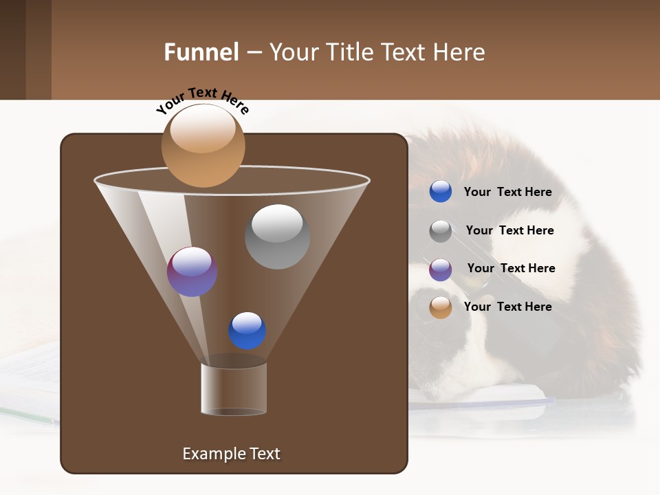 A Dog Laying Down With A Book And A Cell Phone PowerPoint Template