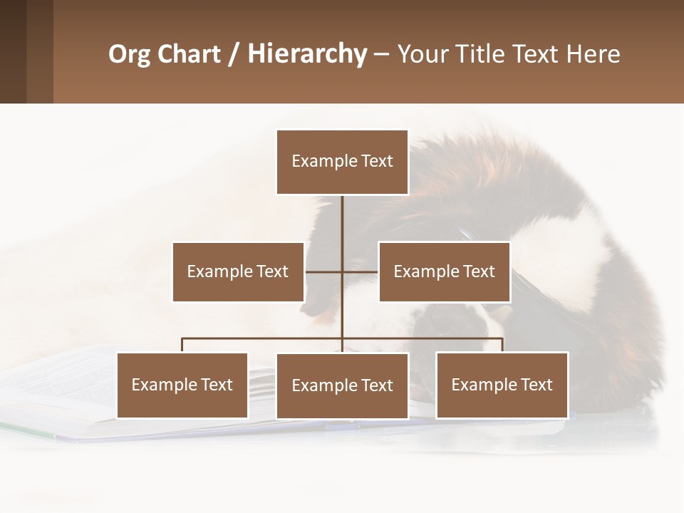 A Dog Laying Down With A Book And A Cell Phone PowerPoint Template