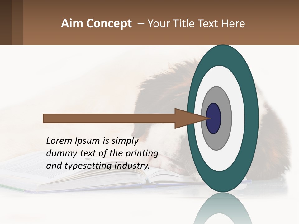 A Dog Laying Down With A Book And A Cell Phone PowerPoint Template