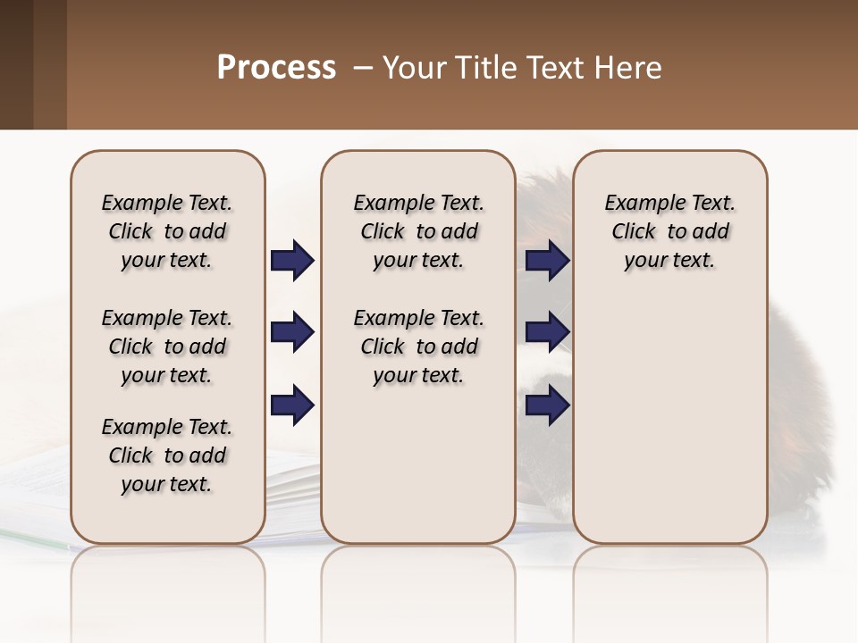 A Dog Laying Down With A Book And A Cell Phone PowerPoint Template