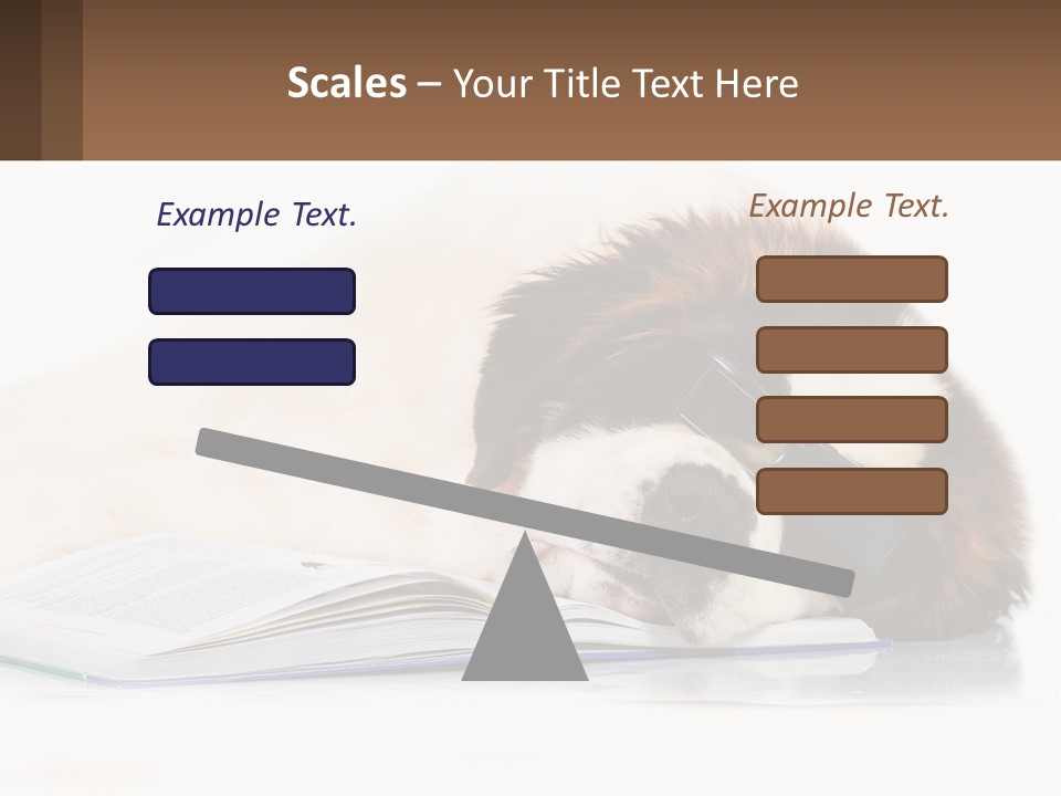 A Dog Laying Down With A Book And A Cell Phone PowerPoint Template