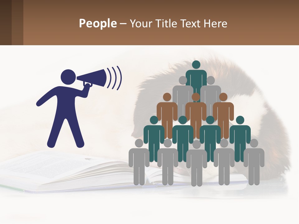 A Dog Laying Down With A Book And A Cell Phone PowerPoint Template