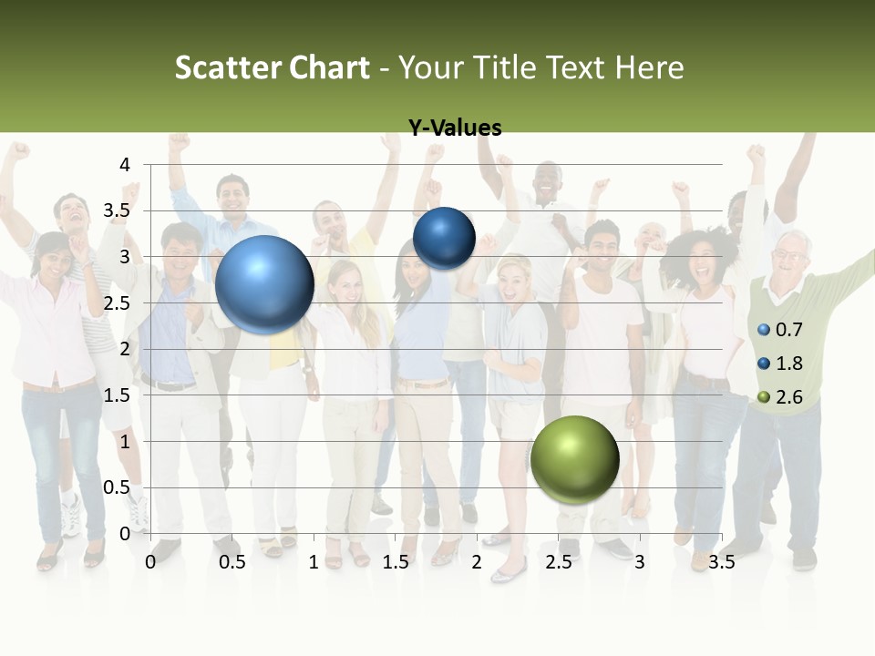 A Group Of People Standing Together With Their Arms In The Air PowerPoint Template