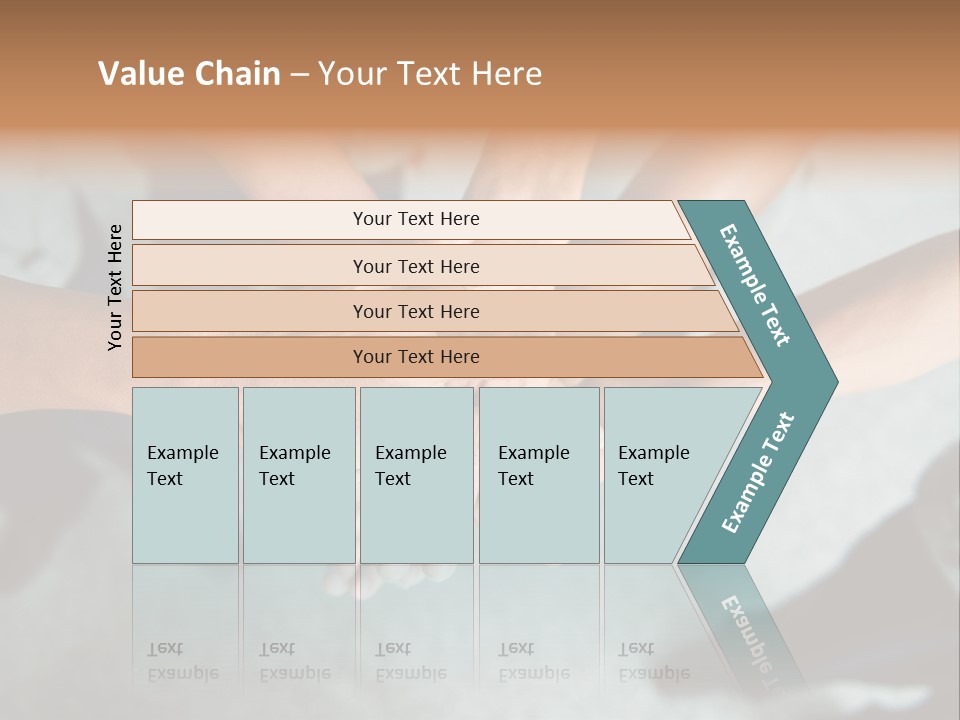 A Group Of People Putting Their Hands Together PowerPoint Template