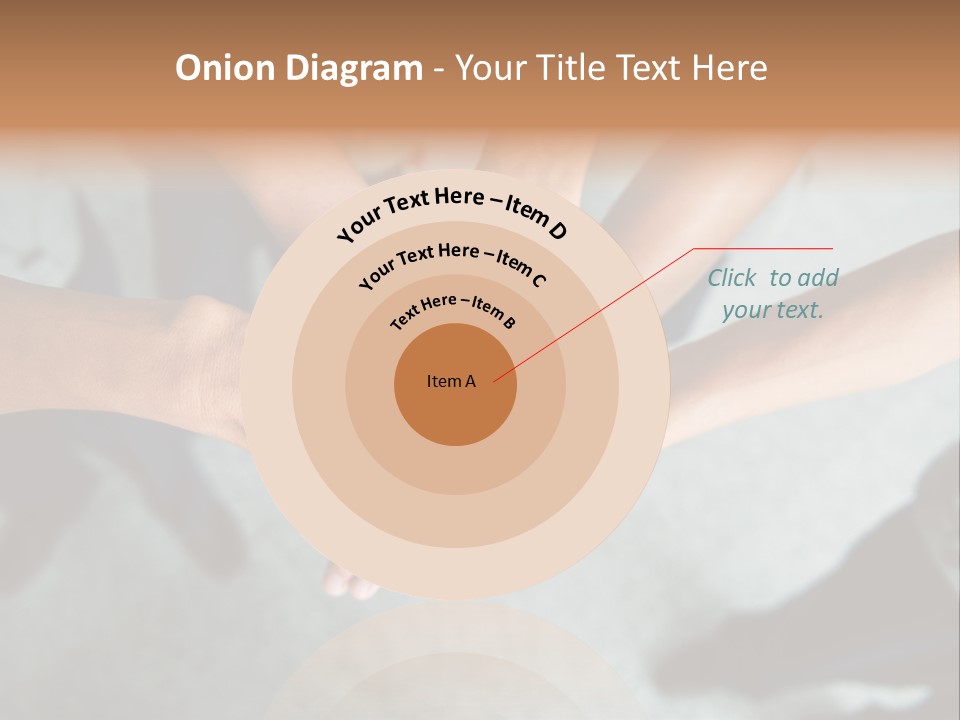 A Group Of People Putting Their Hands Together PowerPoint Template
