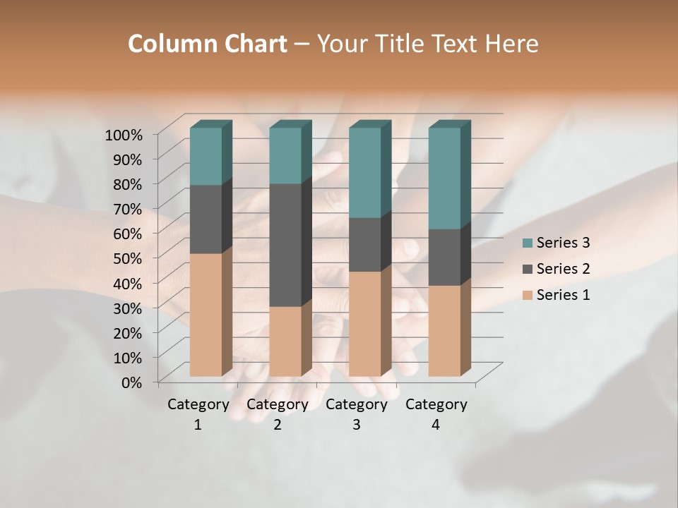 A Group Of People Putting Their Hands Together PowerPoint Template