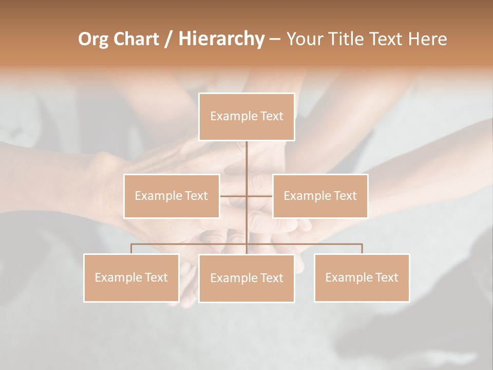 A Group Of People Putting Their Hands Together PowerPoint Template