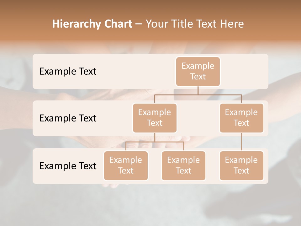 A Group Of People Putting Their Hands Together PowerPoint Template