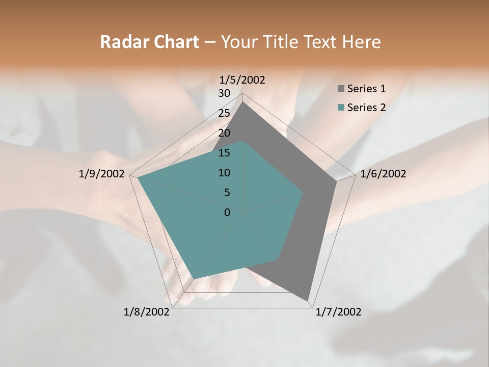 A Group Of People Putting Their Hands Together PowerPoint Template
