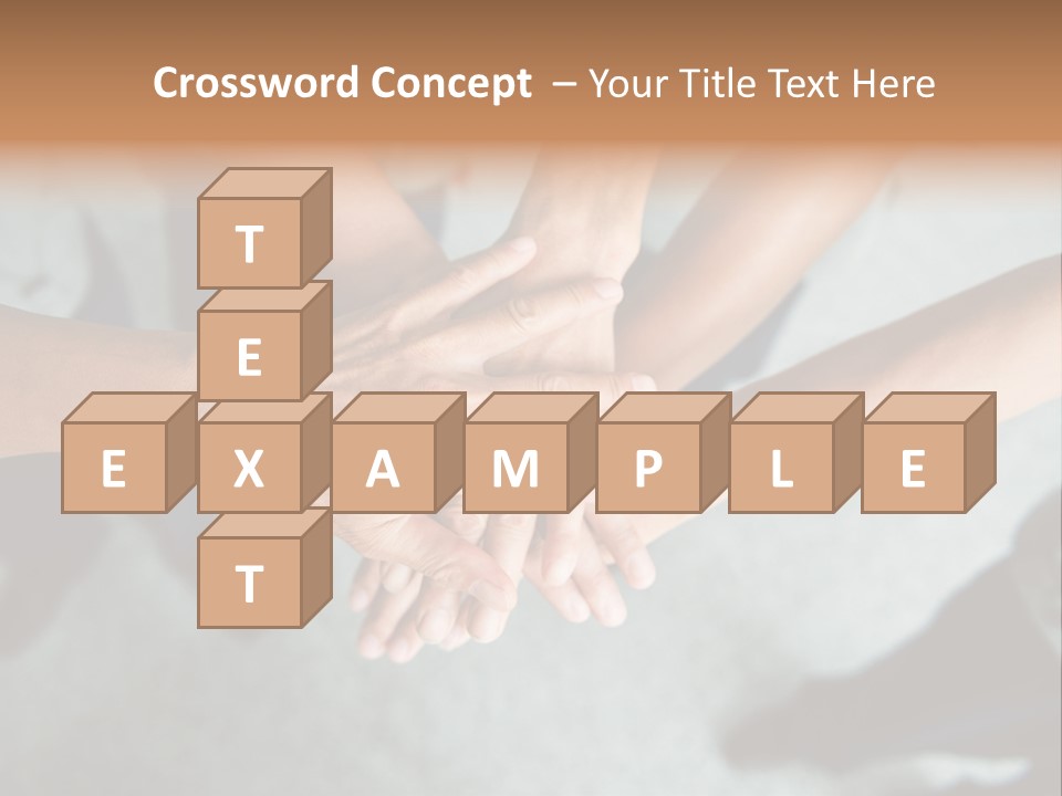 A Group Of People Putting Their Hands Together PowerPoint Template