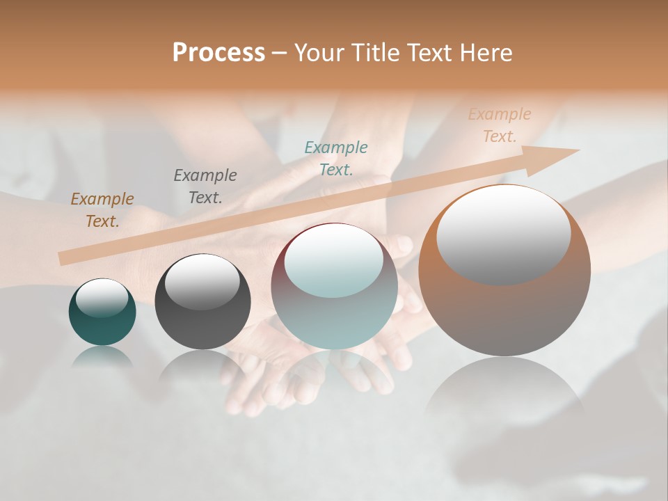 A Group Of People Putting Their Hands Together PowerPoint Template