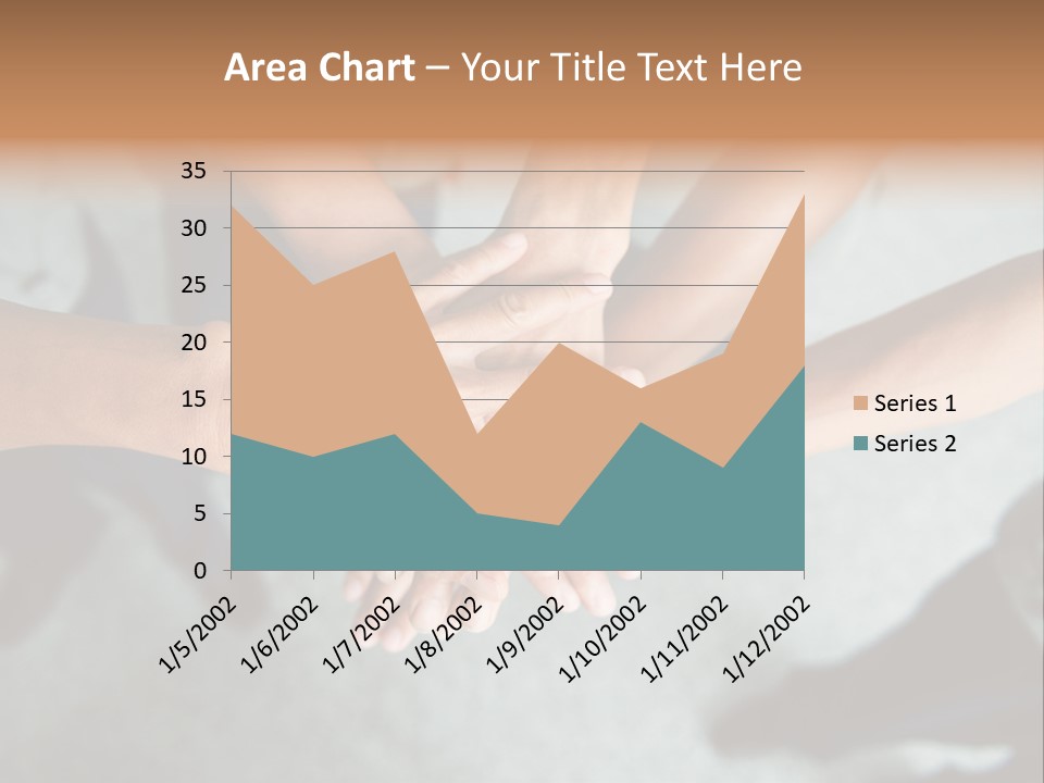 A Group Of People Putting Their Hands Together PowerPoint Template