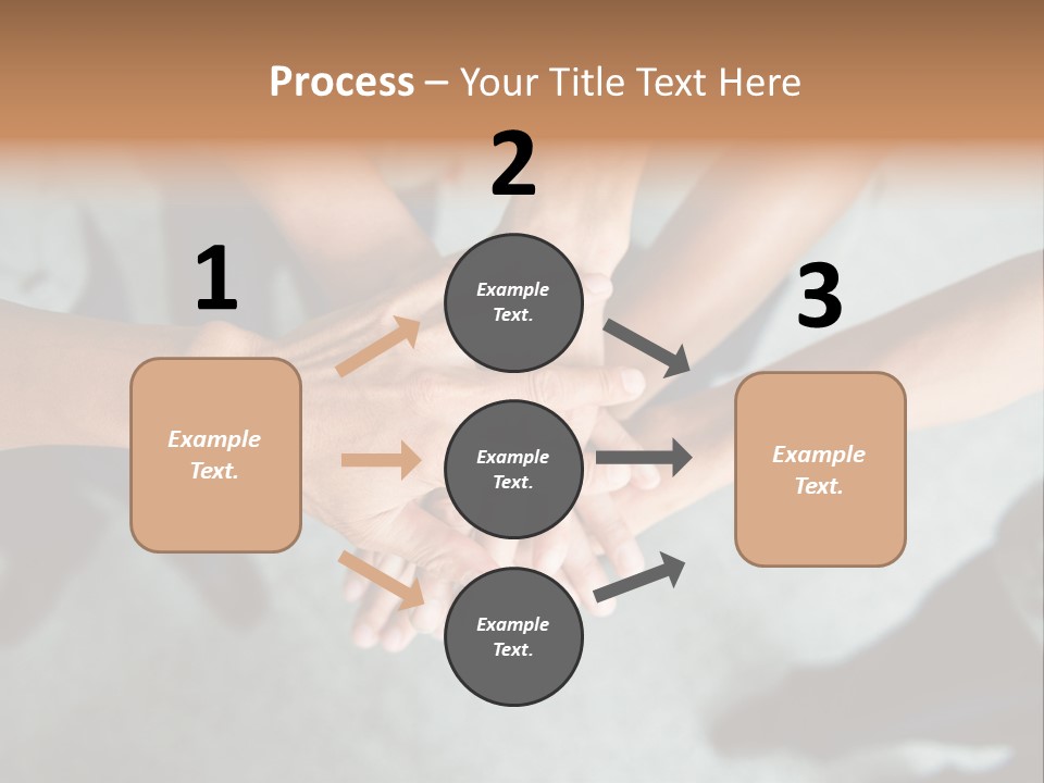A Group Of People Putting Their Hands Together PowerPoint Template