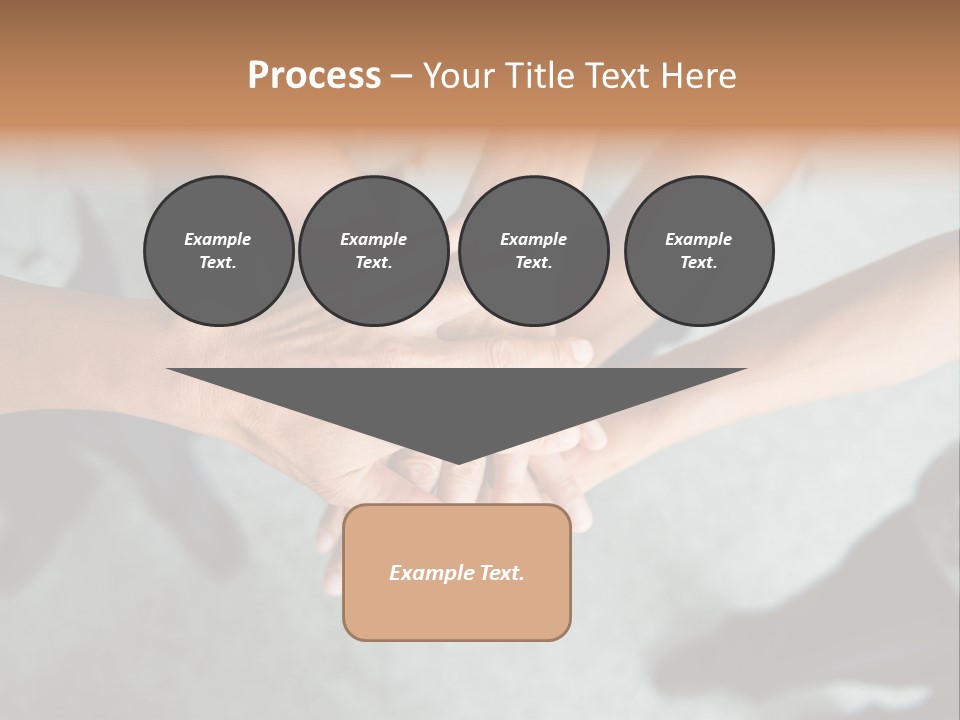 A Group Of People Putting Their Hands Together PowerPoint Template