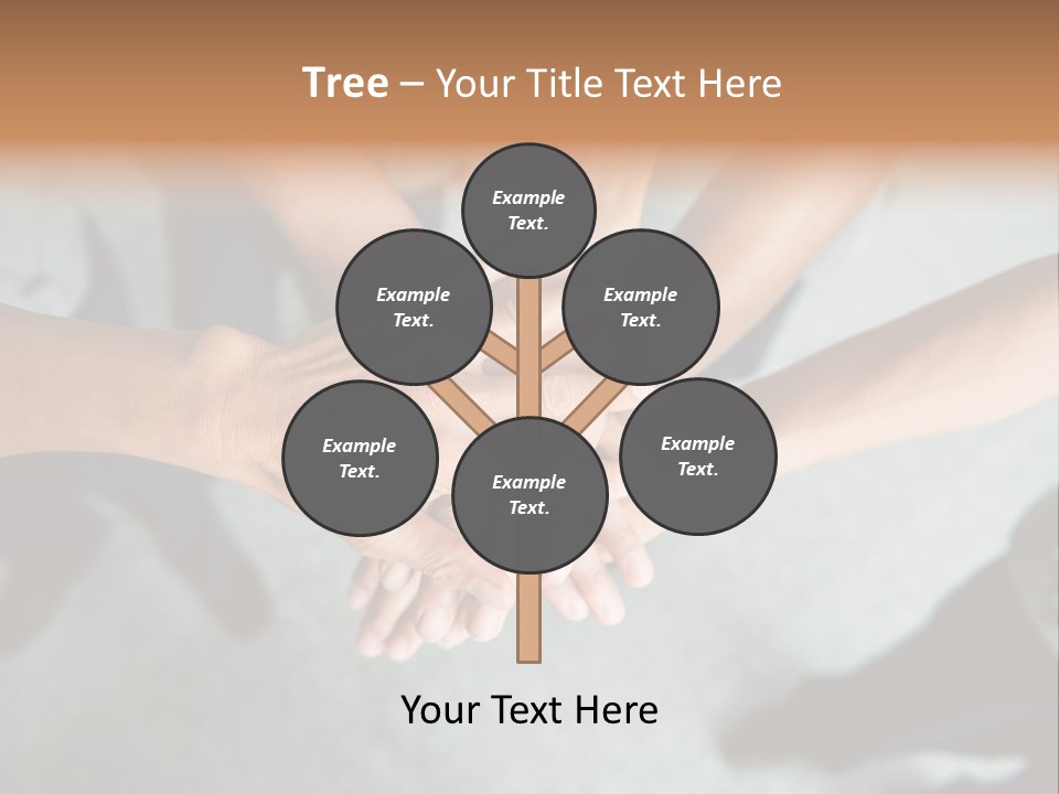 A Group Of People Putting Their Hands Together PowerPoint Template
