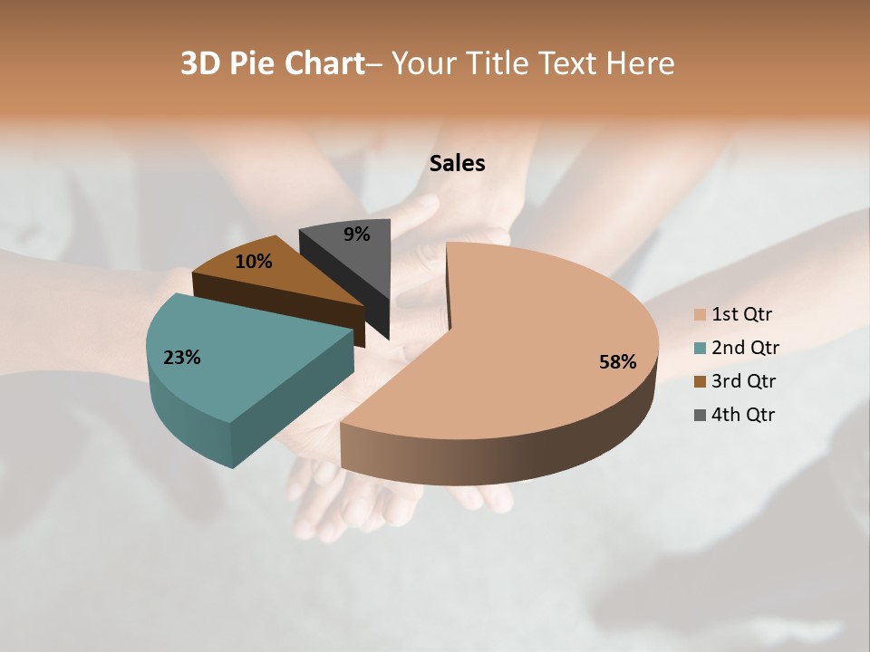A Group Of People Putting Their Hands Together PowerPoint Template