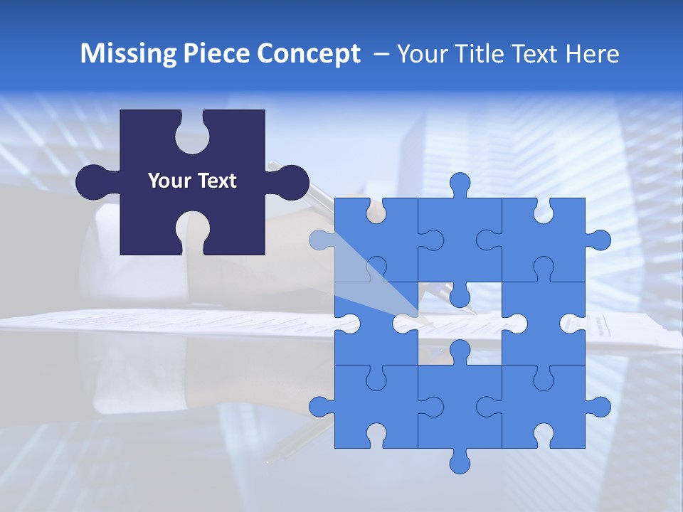 A Person Writing On A Piece Of Paper With A Pen PowerPoint Template