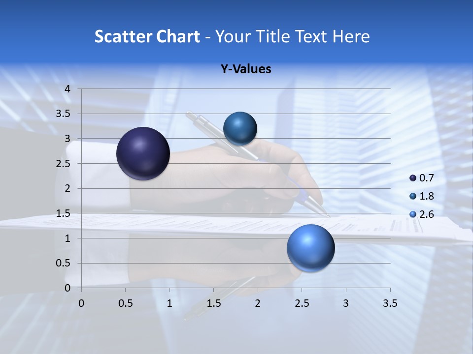 A Person Writing On A Piece Of Paper With A Pen PowerPoint Template