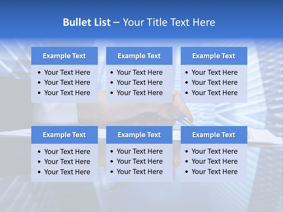 A Person Writing On A Piece Of Paper With A Pen PowerPoint Template