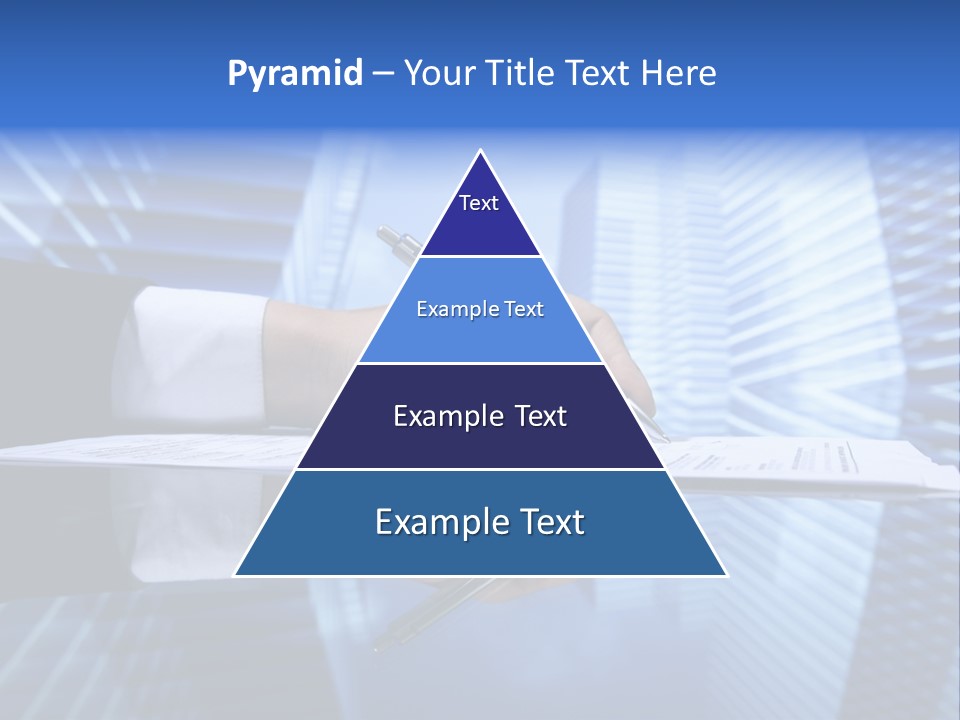 A Person Writing On A Piece Of Paper With A Pen PowerPoint Template