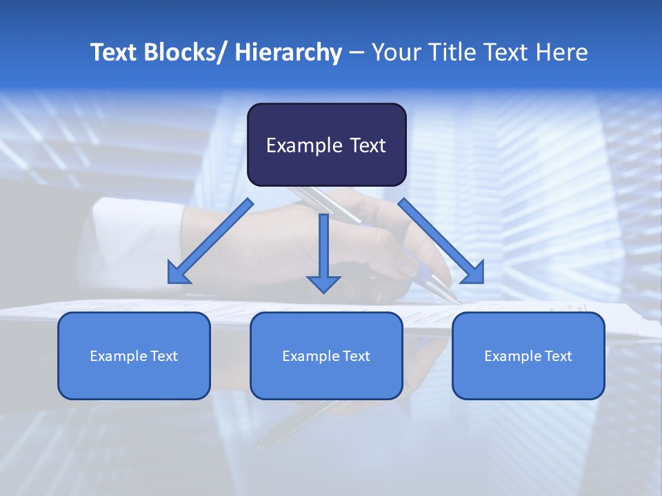 A Person Writing On A Piece Of Paper With A Pen PowerPoint Template