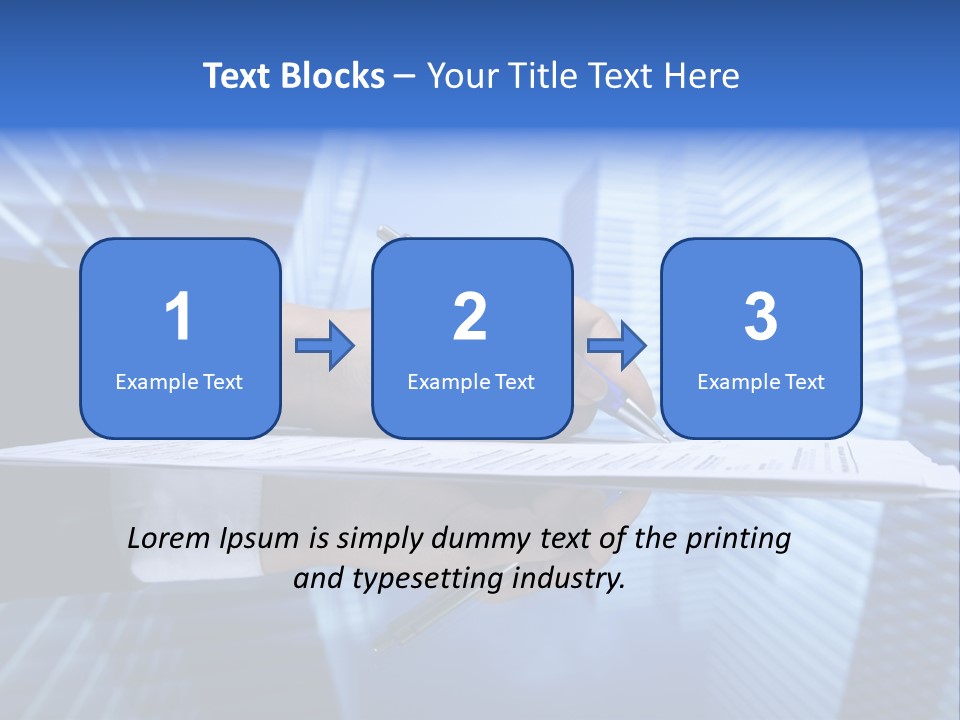A Person Writing On A Piece Of Paper With A Pen PowerPoint Template