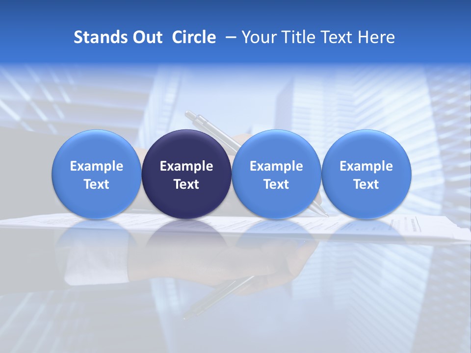 A Person Writing On A Piece Of Paper With A Pen PowerPoint Template