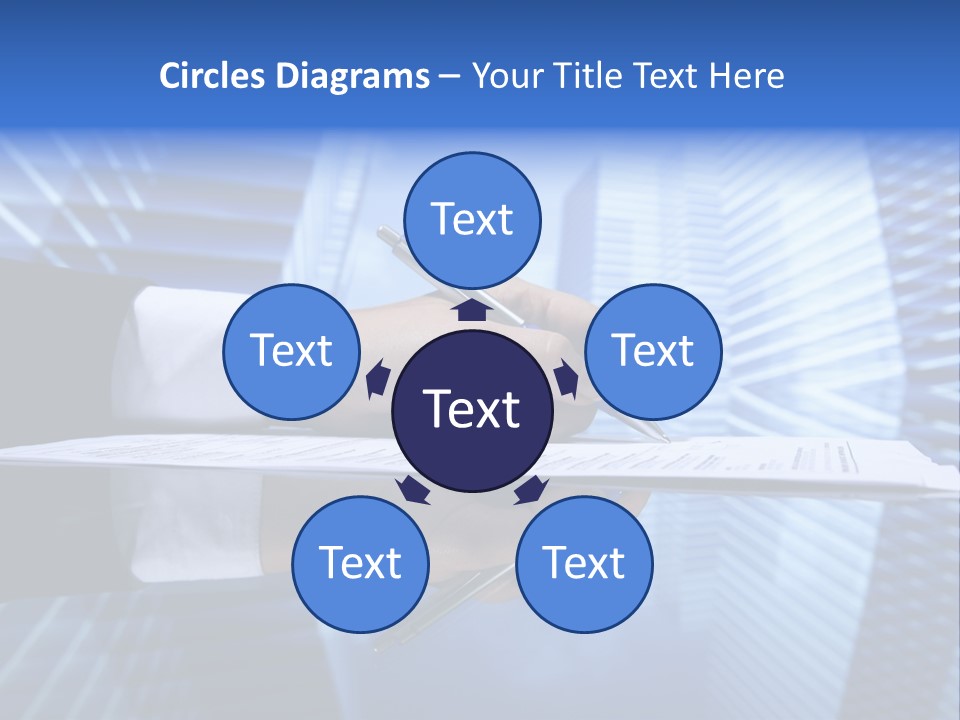 A Person Writing On A Piece Of Paper With A Pen PowerPoint Template