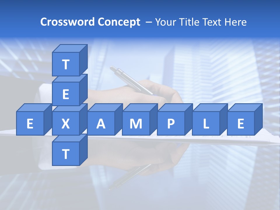 A Person Writing On A Piece Of Paper With A Pen PowerPoint Template