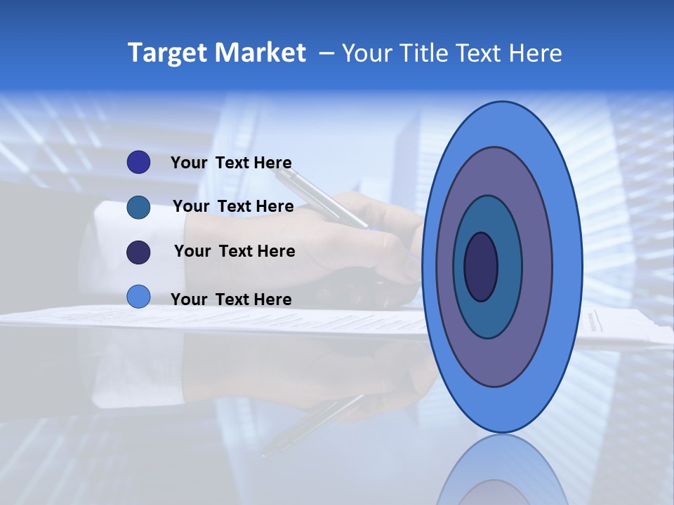 A Person Writing On A Piece Of Paper With A Pen PowerPoint Template