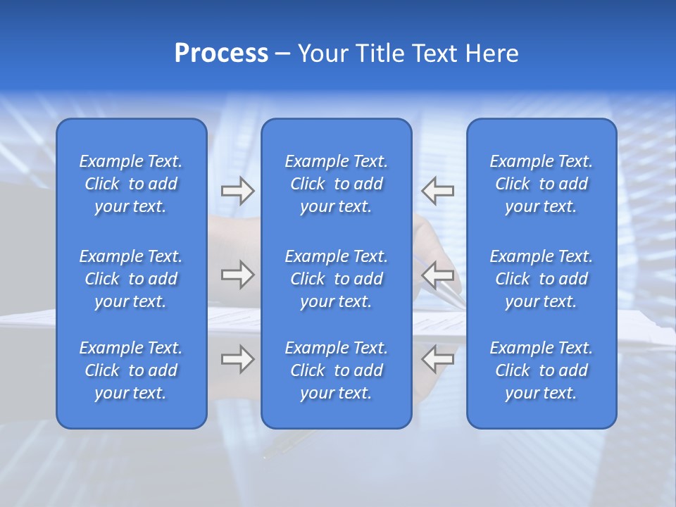 A Person Writing On A Piece Of Paper With A Pen PowerPoint Template