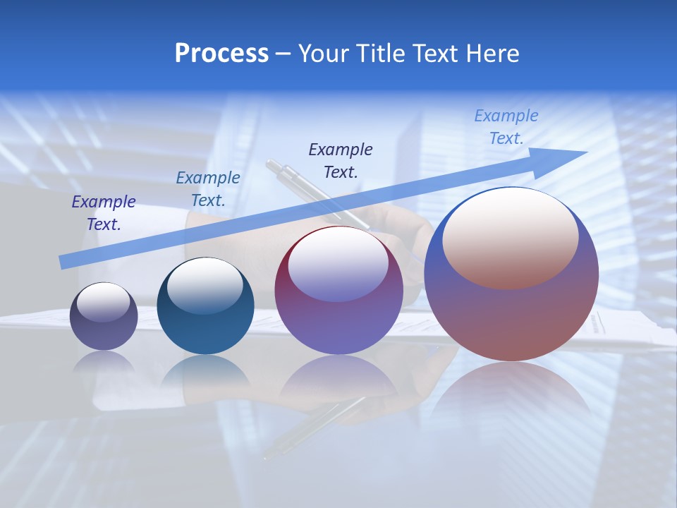 A Person Writing On A Piece Of Paper With A Pen PowerPoint Template