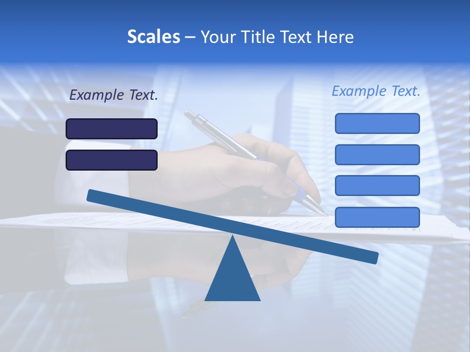 A Person Writing On A Piece Of Paper With A Pen PowerPoint Template