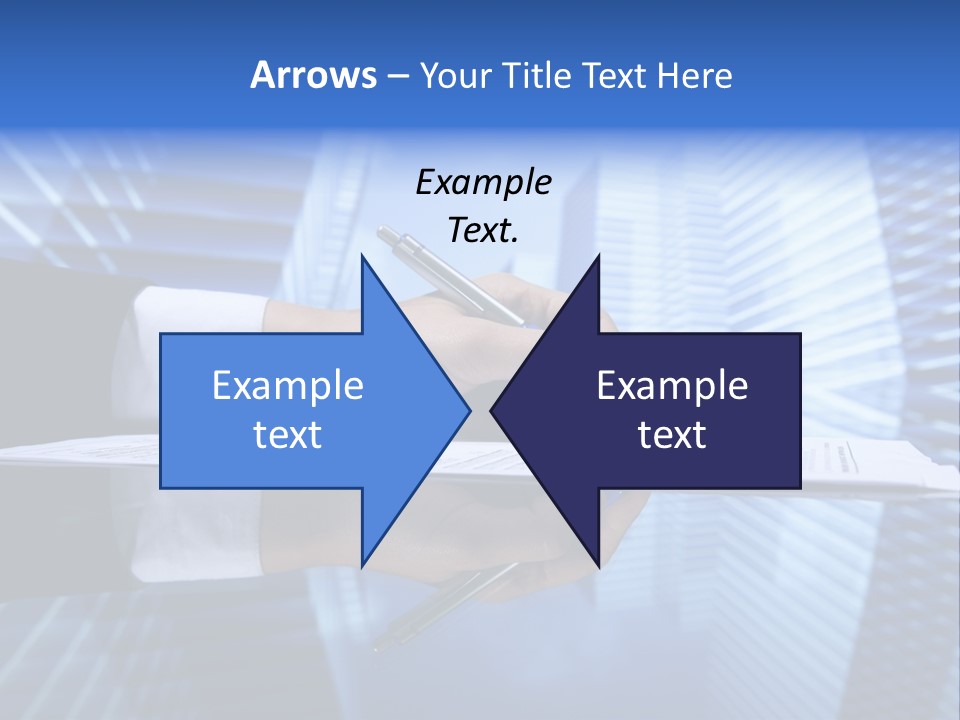 A Person Writing On A Piece Of Paper With A Pen PowerPoint Template