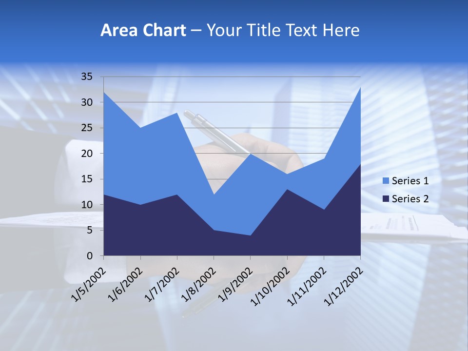 A Person Writing On A Piece Of Paper With A Pen PowerPoint Template