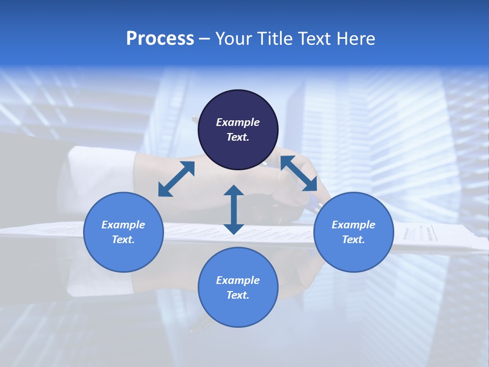 A Person Writing On A Piece Of Paper With A Pen PowerPoint Template