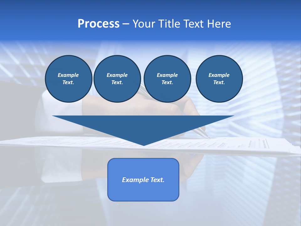A Person Writing On A Piece Of Paper With A Pen PowerPoint Template