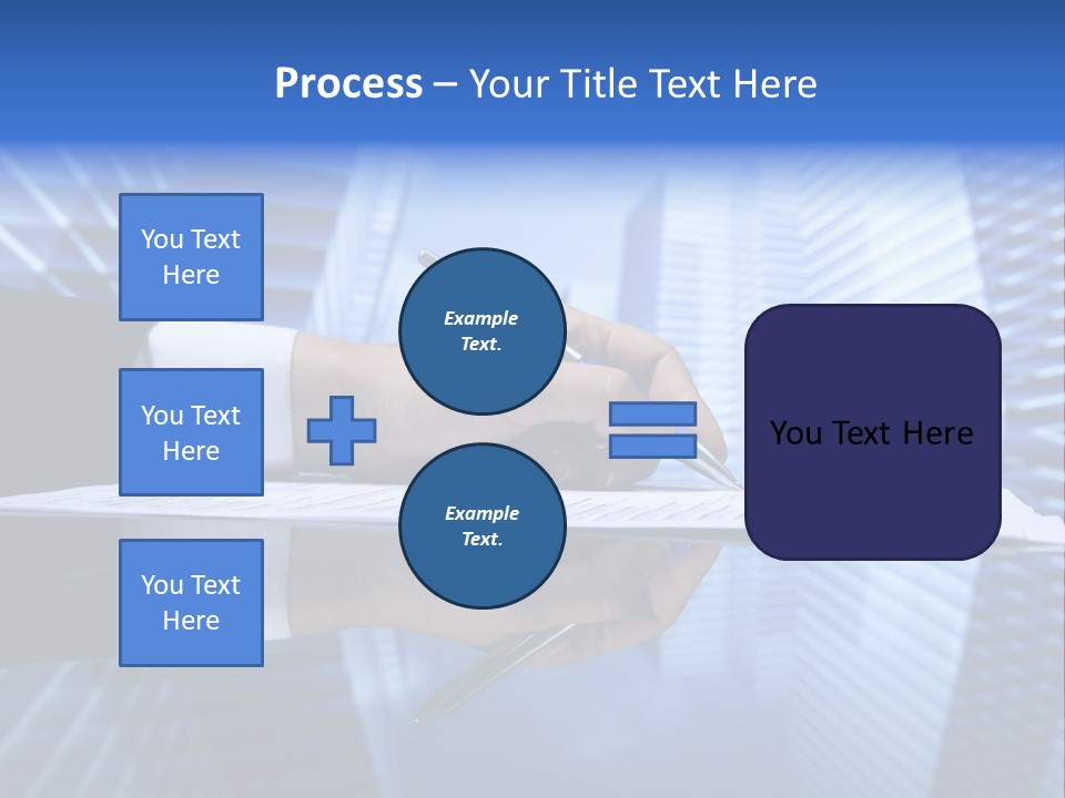 A Person Writing On A Piece Of Paper With A Pen PowerPoint Template