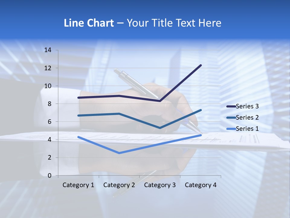 A Person Writing On A Piece Of Paper With A Pen PowerPoint Template