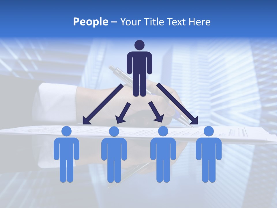 A Person Writing On A Piece Of Paper With A Pen PowerPoint Template